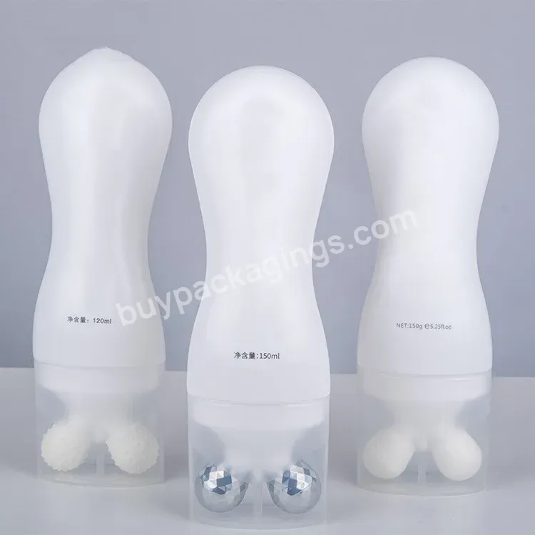 Private Label Customize Cosmetic 80 100 120 150ml Rolll On Massage Face Body Head Lotion Bottle Empty Plastic Packaging