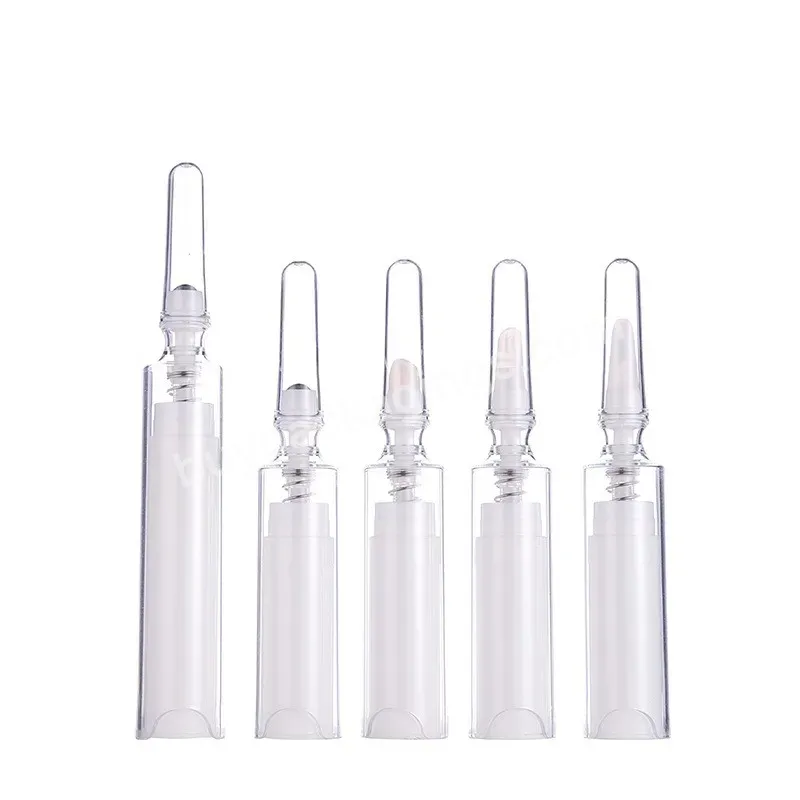 Private Label Customize Cosmetic Empty Container 5ml 10ml Airless Serum Essence Eye Cream Lip Oil Tube Bottle Plastic Packaging - Buy 5ml 10ml Airless Bottle,5ml 10ml Airless Plastic Packaging,5ml 10ml Airless Tube.