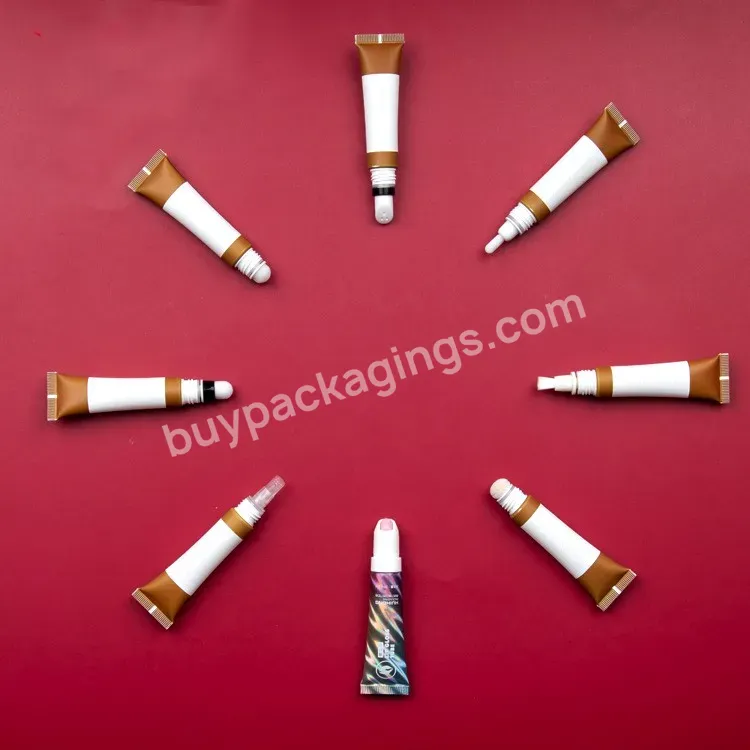 Private Label Customize Cosmetic Packaging 10ml 12ml Lipgloss Lip Oil Eye Cream Tube Plastic Packaging