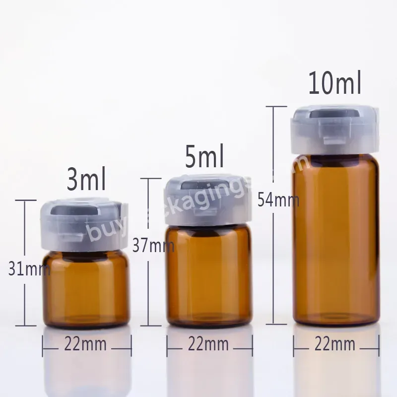 Private Label Customize Cosmetic Packaging 3ml 5ml 10ml Serum Essence Ampoules Glass Bottle