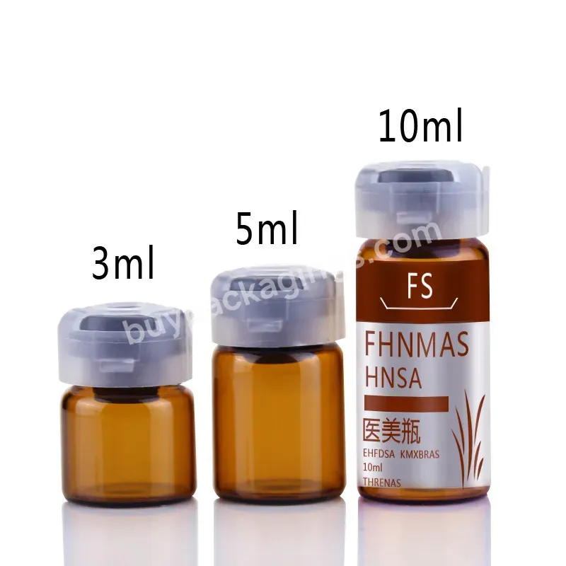 Private Label Customize Cosmetic Packaging 3ml 5ml 10ml Serum Essence Ampoules Glass Bottle