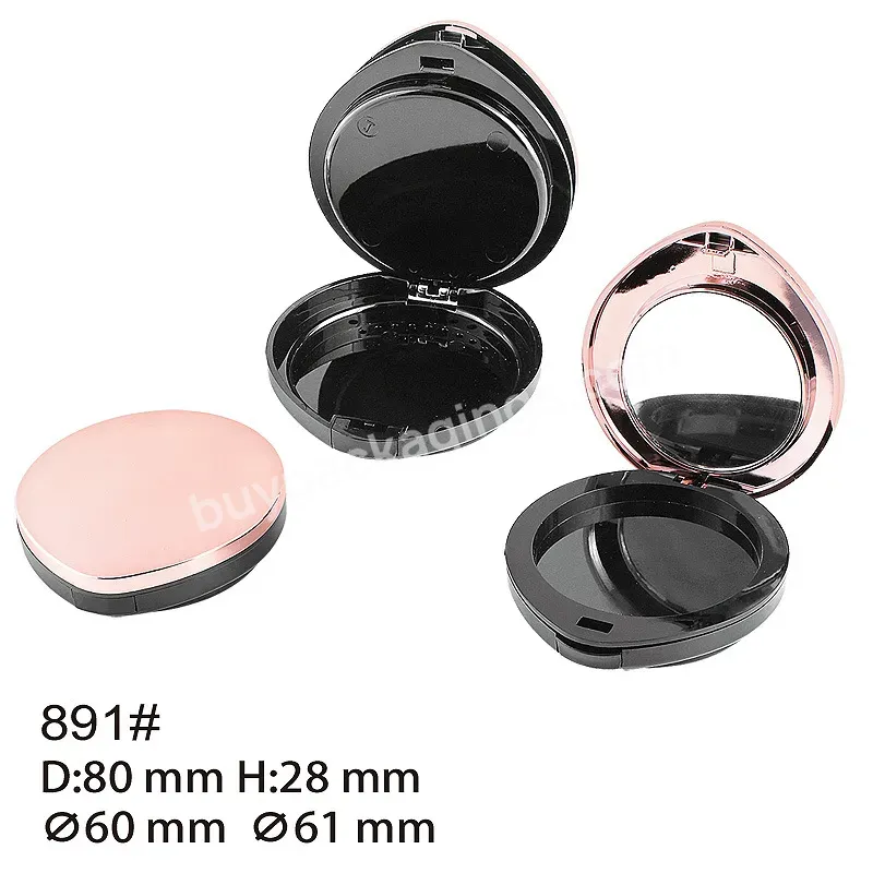 Private Label Customize E891# Pressed Powder Foundation Highlighter Eyeshadow Blusher Empty Container Plastic Packaging