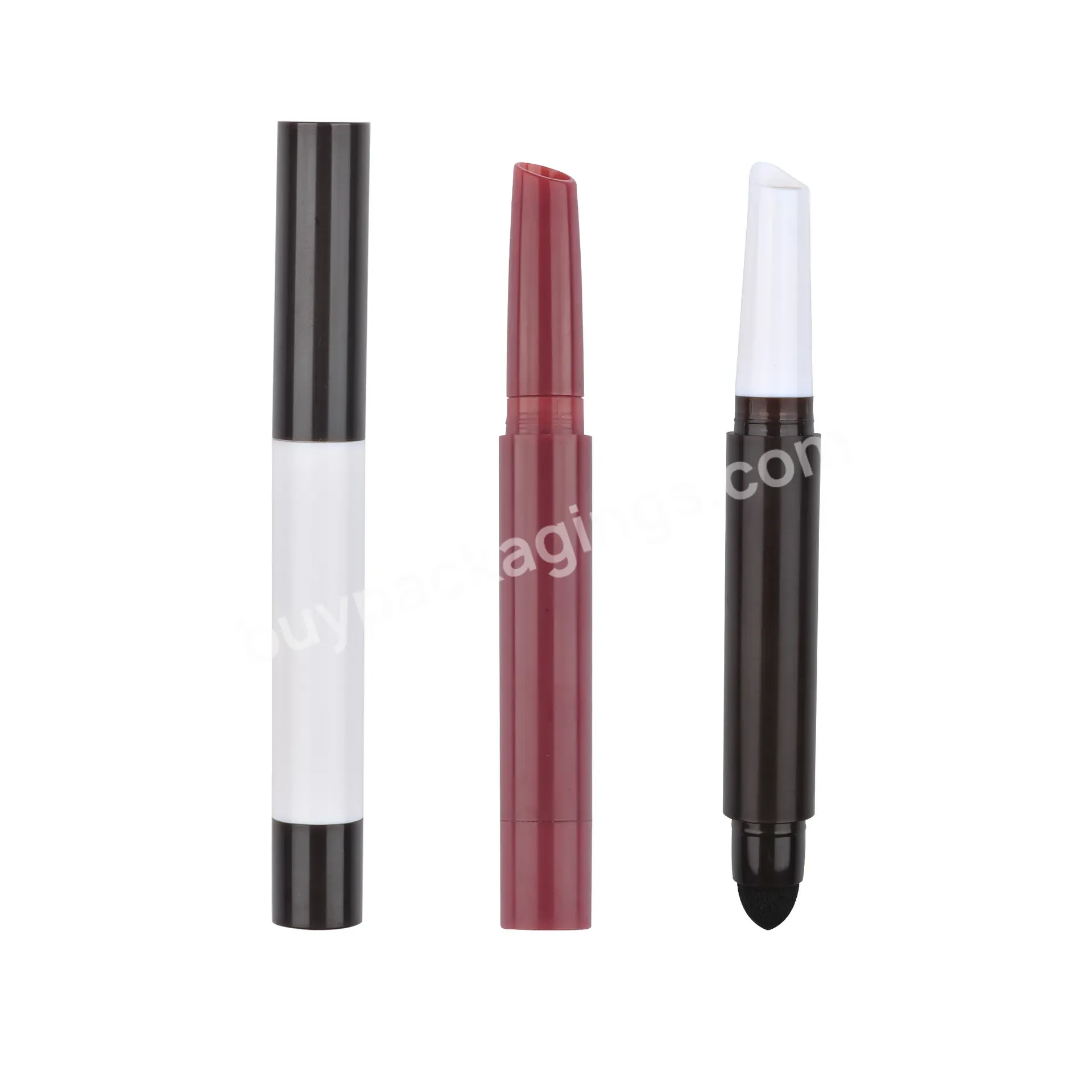 Private Label Customize Yh-m14 Eyeshadow Highlighter Concealer Empty Container Lipstick Plastic Packaging Pen Tube With Brush