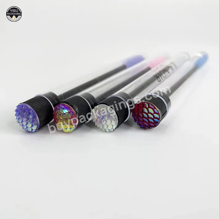 Private Label Customized Diamond Lash Wands Mascara Brush Independent Tube Eyelashes Brushes