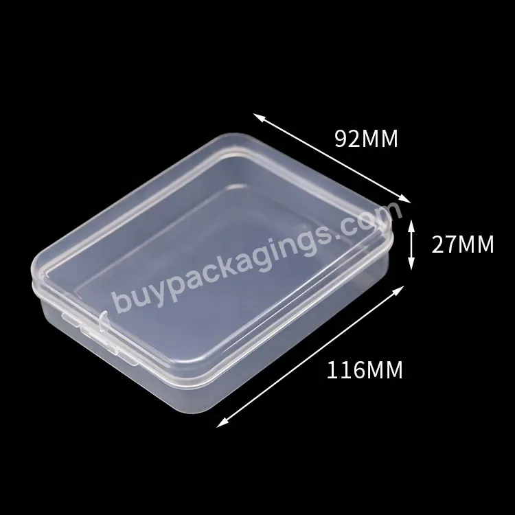 Private Label Mini Small Plastic Part Box Bead Organizer Storage With Lock Clear Case Bag Storage