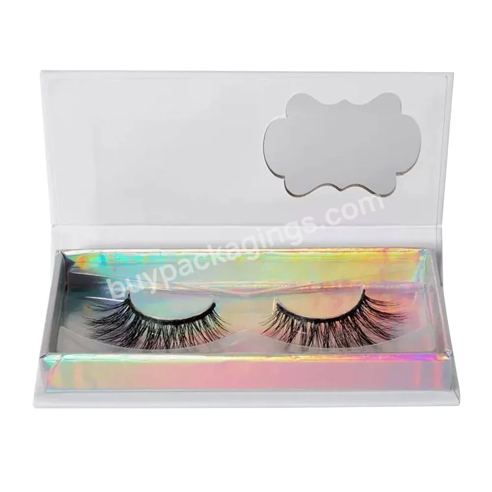 Private Label Shaped Eyelash Packaging Boxes Recyclable Empty Eyelashes Case Vendor For Cosmetic Gift Packaging