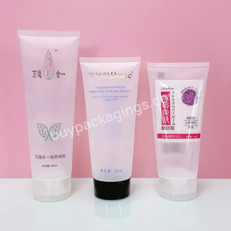 Private Label Transparent Tube Packaging Body Scrub Packaging Tubes For Face And Body Wholesale