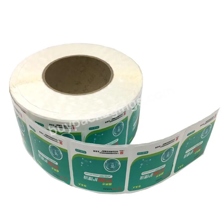 Private logo product labels maker self adhesive vinyl round waterproof sticker roll paper custom printing label stickers