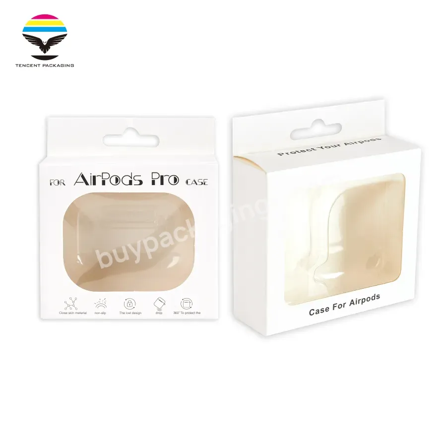 Product Box Custom Design Wireless Earphone Plastic Box Packaging Earphone Sleeve White Earphone Plastic Gift Pack