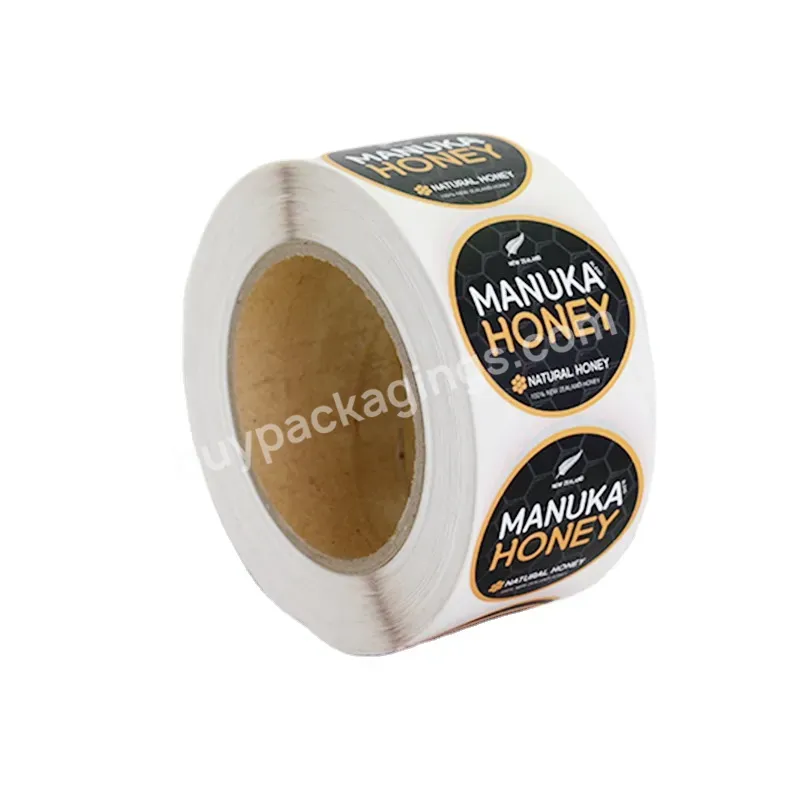 Product Stickers Adhesive Sticker Free Design Custom Printed Round Pp Paper Cosmetic Packing Waterproof Datang Skin Care Label