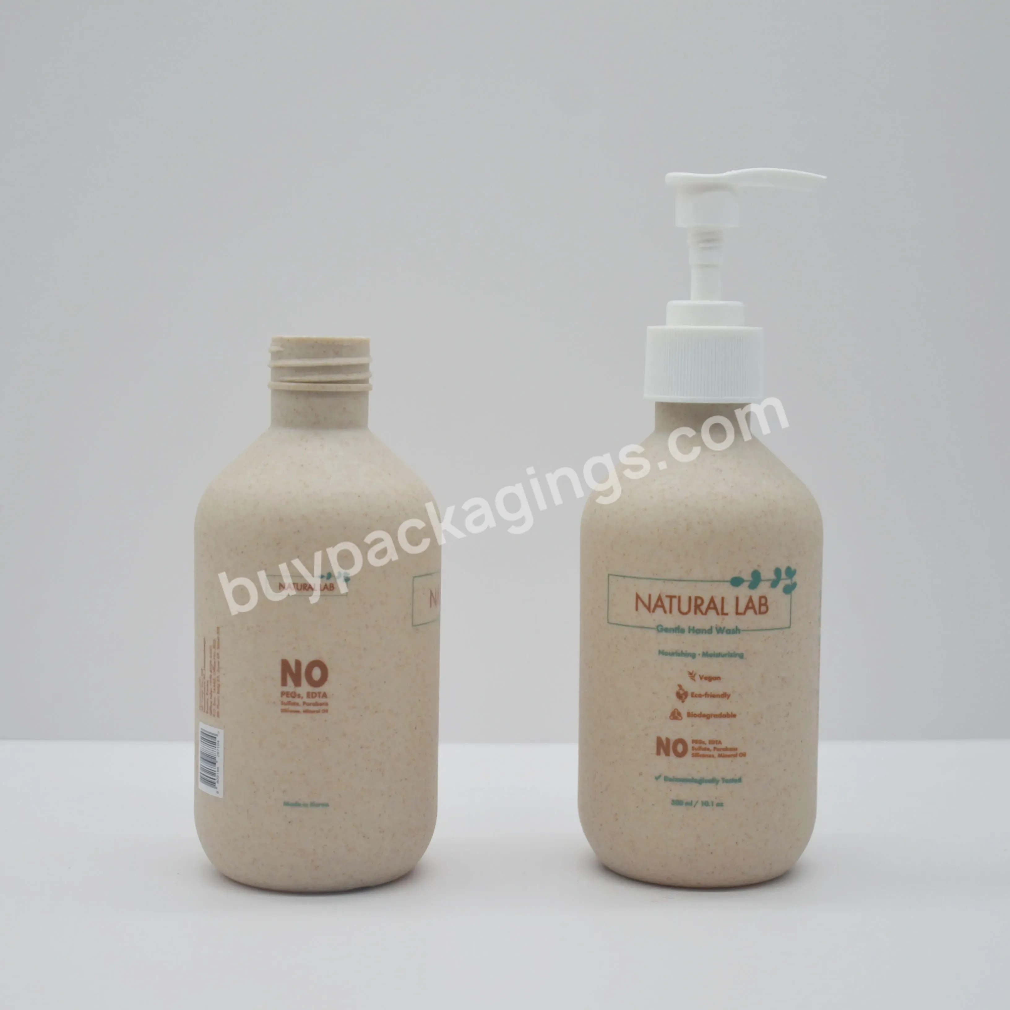 Production Of Biodegradable Eco-friendly Straw Bottles Eco-friendly Plastic Bottles For Skin Care