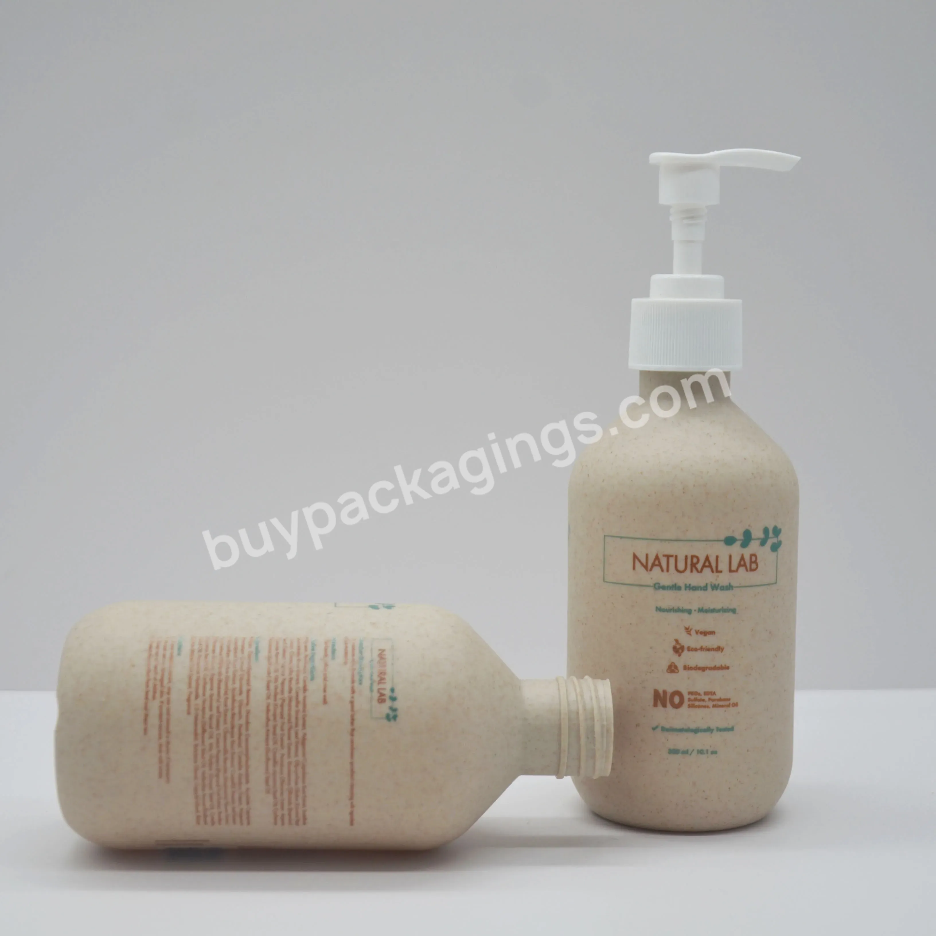 Production Of Biodegradable Eco-friendly Straw Bottles Eco-friendly Plastic Bottles For Skin Care