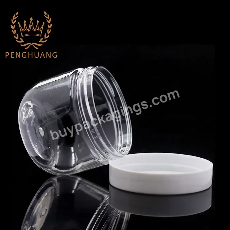 Production Wholesale 120ml Containers For Pomade Round Plastic Jar Skincare Packing Bottle With Pump