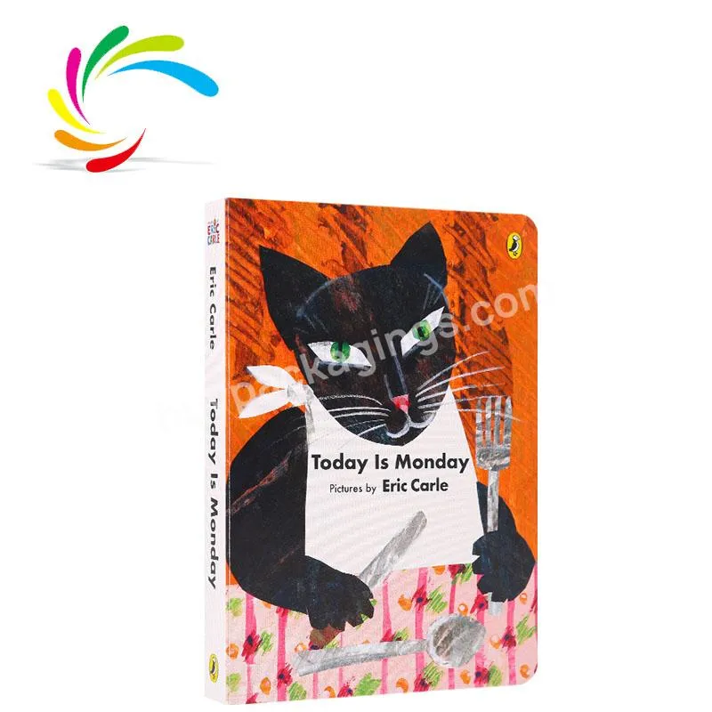 Professional customization high quality children easy English Bestseller cartoon animal kids story paperboard book in stock