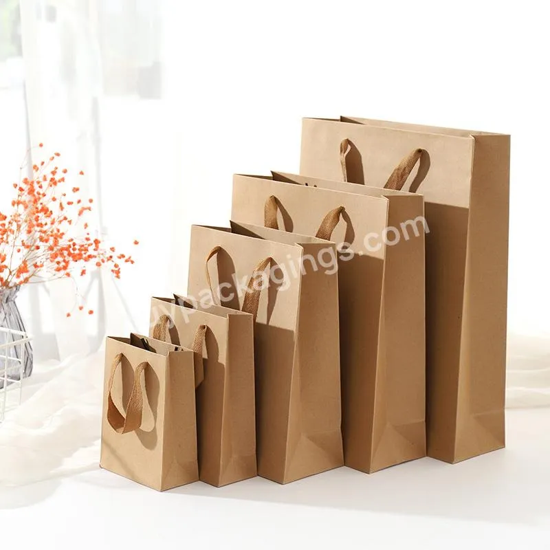 Professional Customized Clothing Shop Kraft Paper Bag for ClothingShoesUnderwearGarment & Processing Accessories