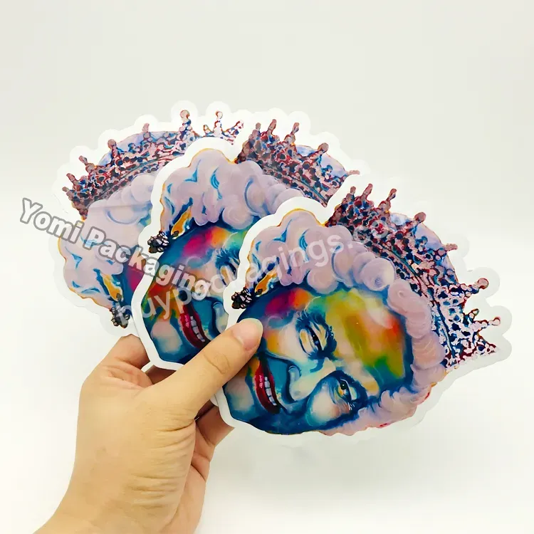 Professional Foil Matte Irregular Special Custom Shaped Die Cut Mylar Bags