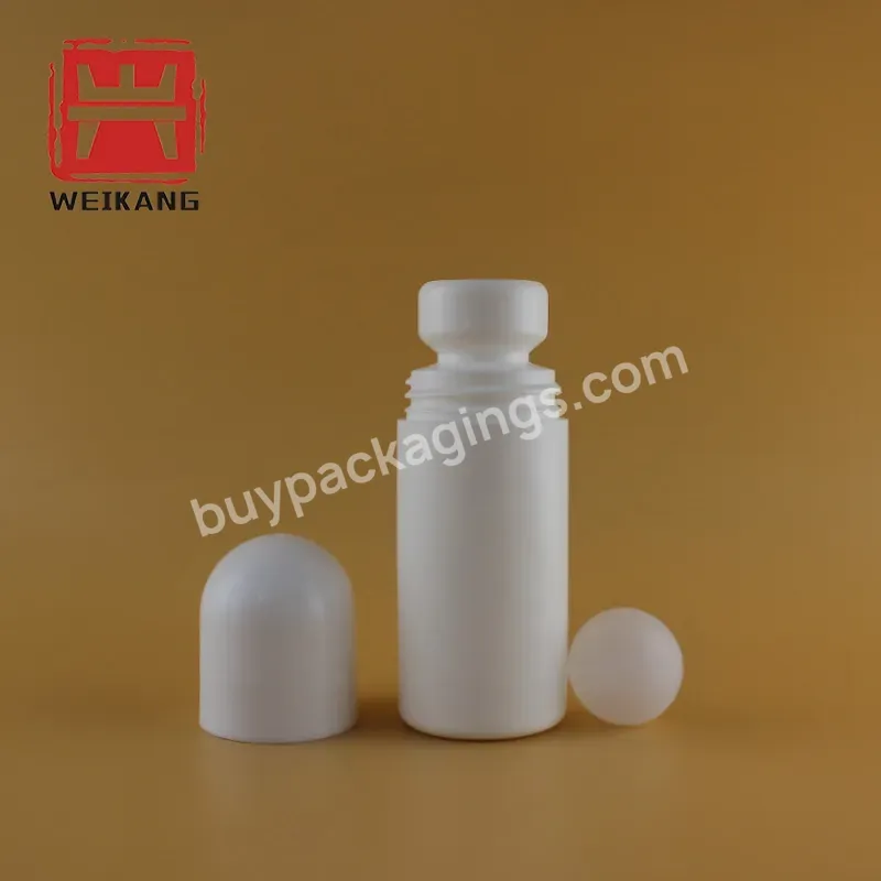 Professional Manufacture Plastic Roll-on Empty Deodorant Bottle 50ml Fancy Cosmetic Empty Deodorant Plastic Roll On Bottle