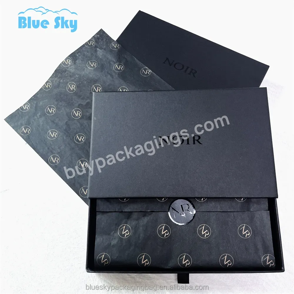 Professional Manufacturer Custom Slide Drawer Paper Box With Black Foam For Jewelry Packaging