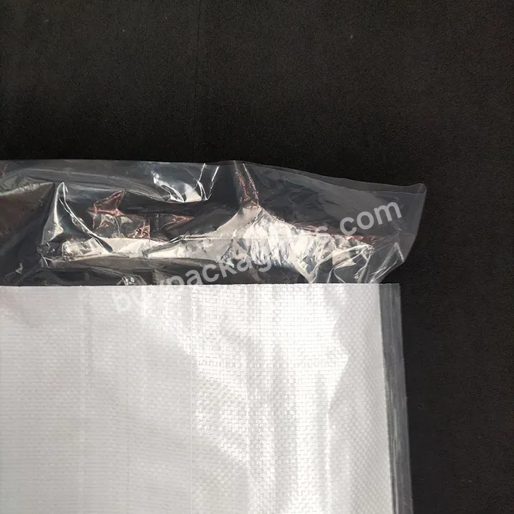 Professional Packaging Woven Sack Inner Membrane Load Bearing 50kg Pp Plastic Woven Bag