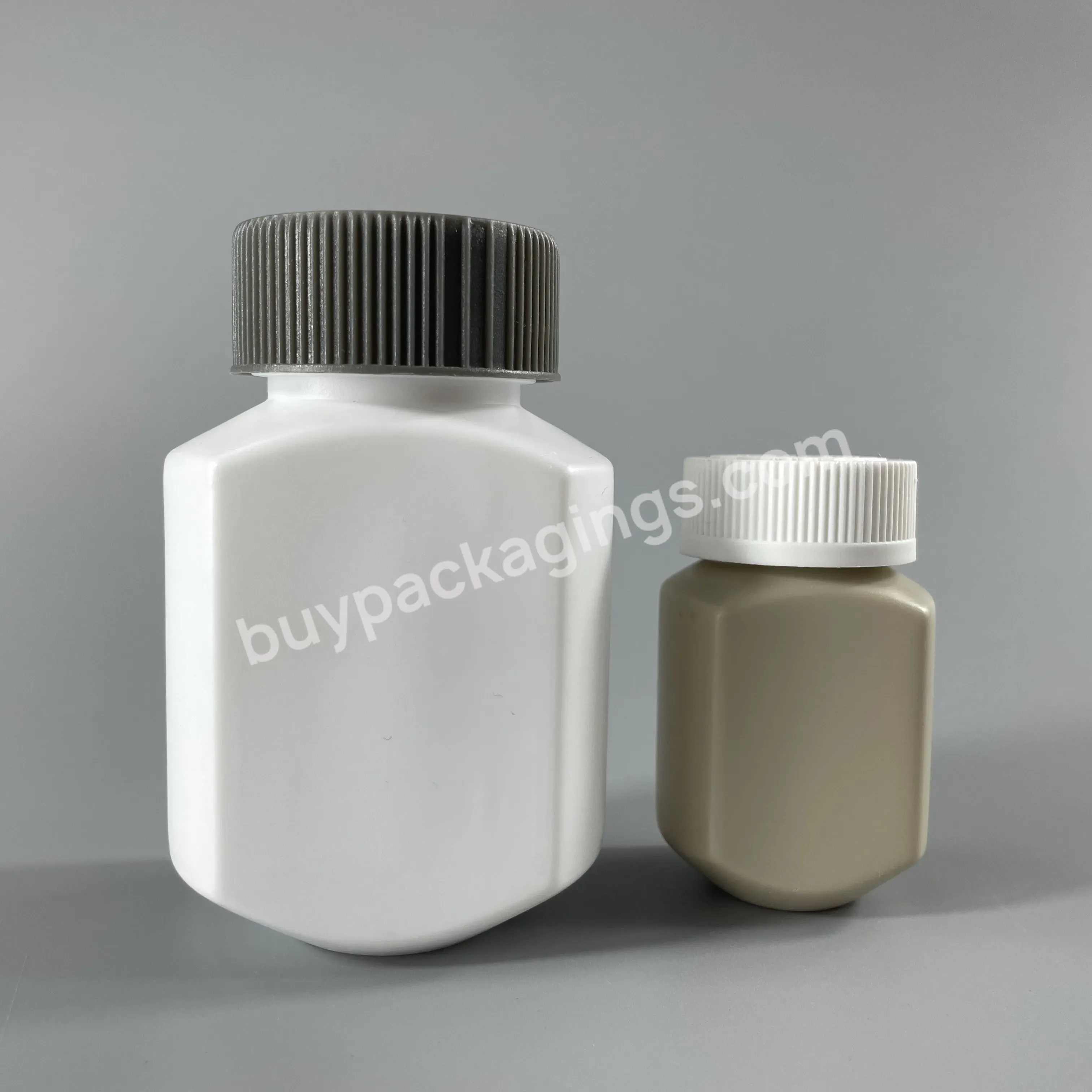 Professional Pharmaceutical Package Manufacture Hdpe Plastic Square Medicine Pill Bottle