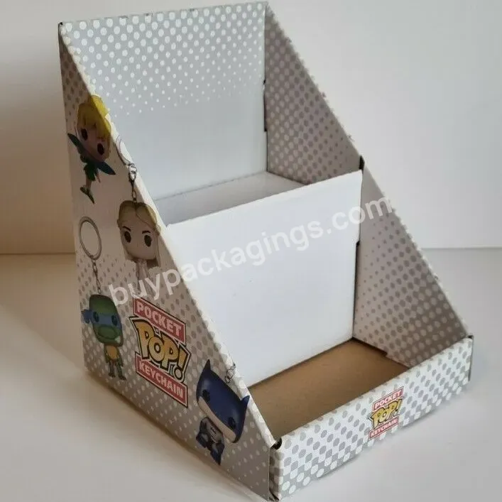 Promotion Corrugated Paper Counter Top Display Box,Pop Cardboard Display Stand