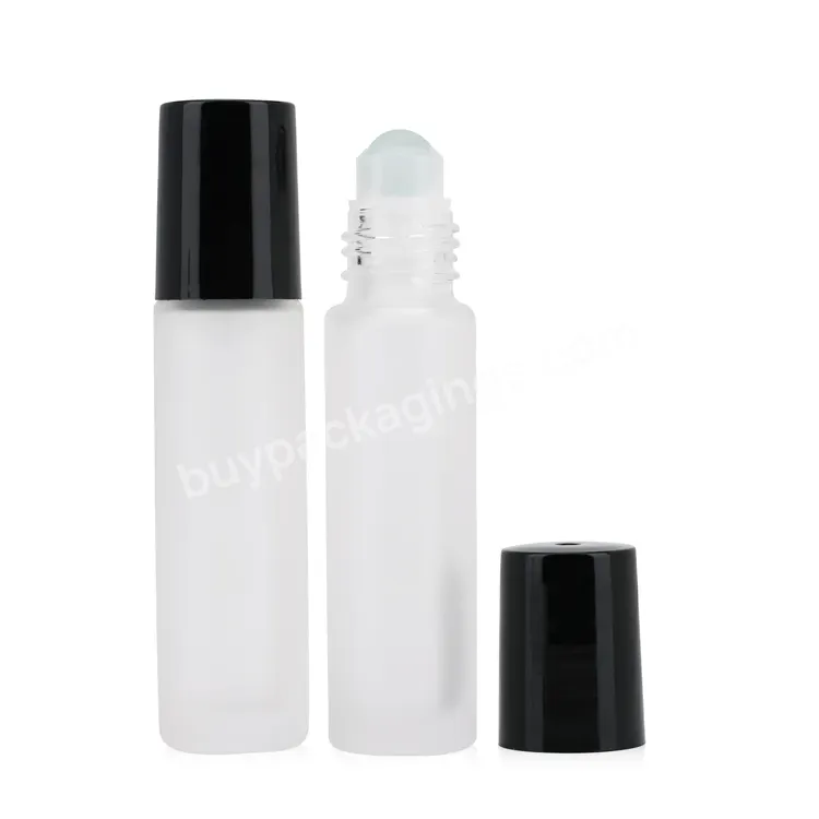 Promotion Luxury Glass Perfume Oil Serum Roll On Glass Bottles With Roller Ball For Cosmetics 5ml 10ml 15ml