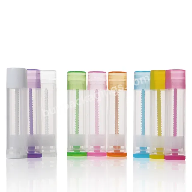 Promotion Sale Plastic Round Lip Balm Tube With Cap 5ml