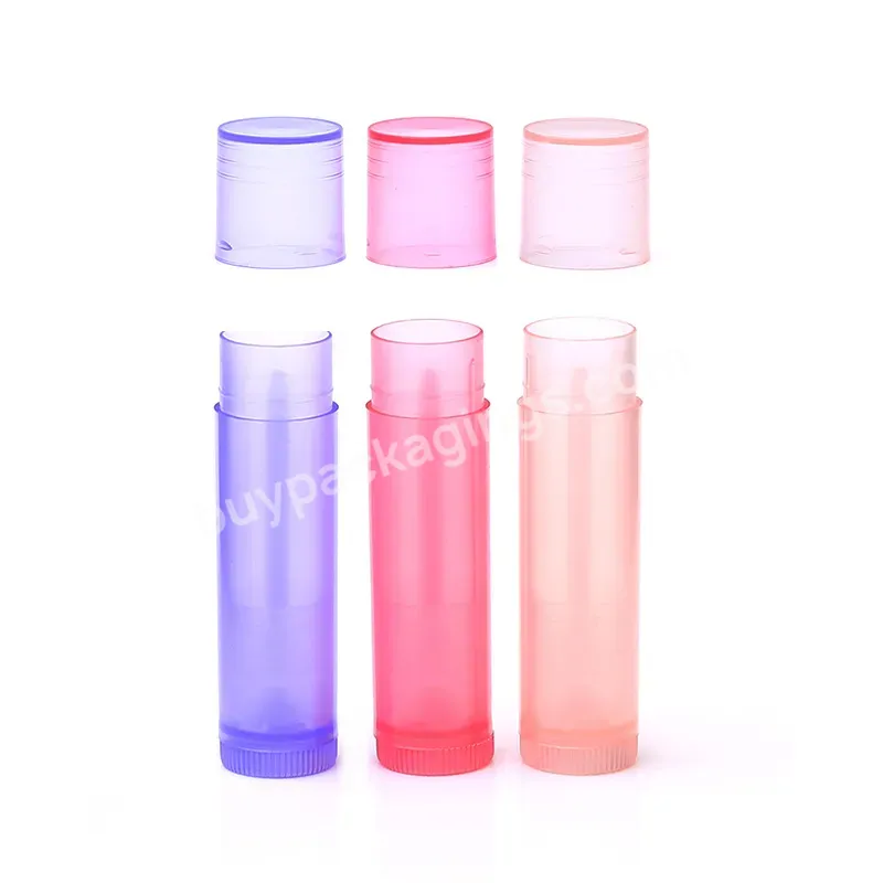 Promotion Sale Plastic Round Lip Balm Tube With Cap 5ml