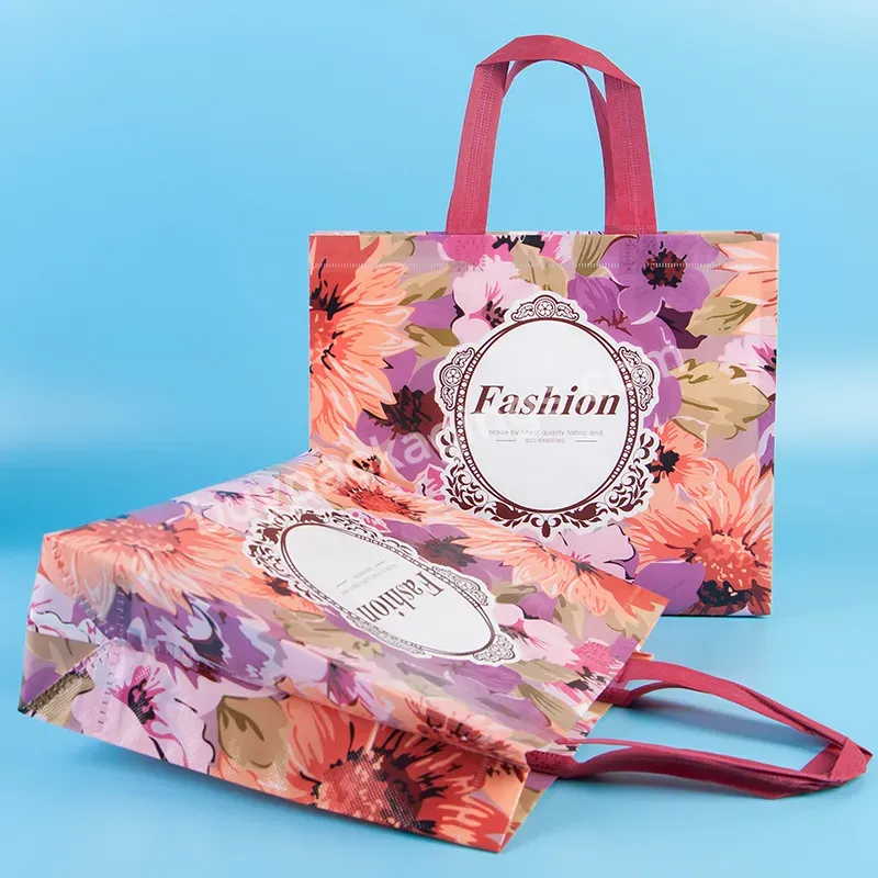 Promotion Spot Factory Custom Non-woven Hand-held Grocery Store Clothing Store Ladies With Packaging Gift Shopping Bag