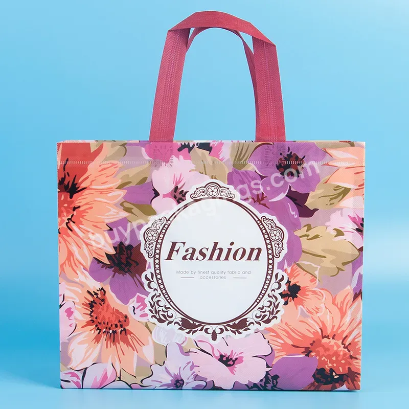 Promotion Spot Factory Custom Non-woven Hand-held Grocery Store Clothing Store Ladies With Packaging Gift Shopping Bag