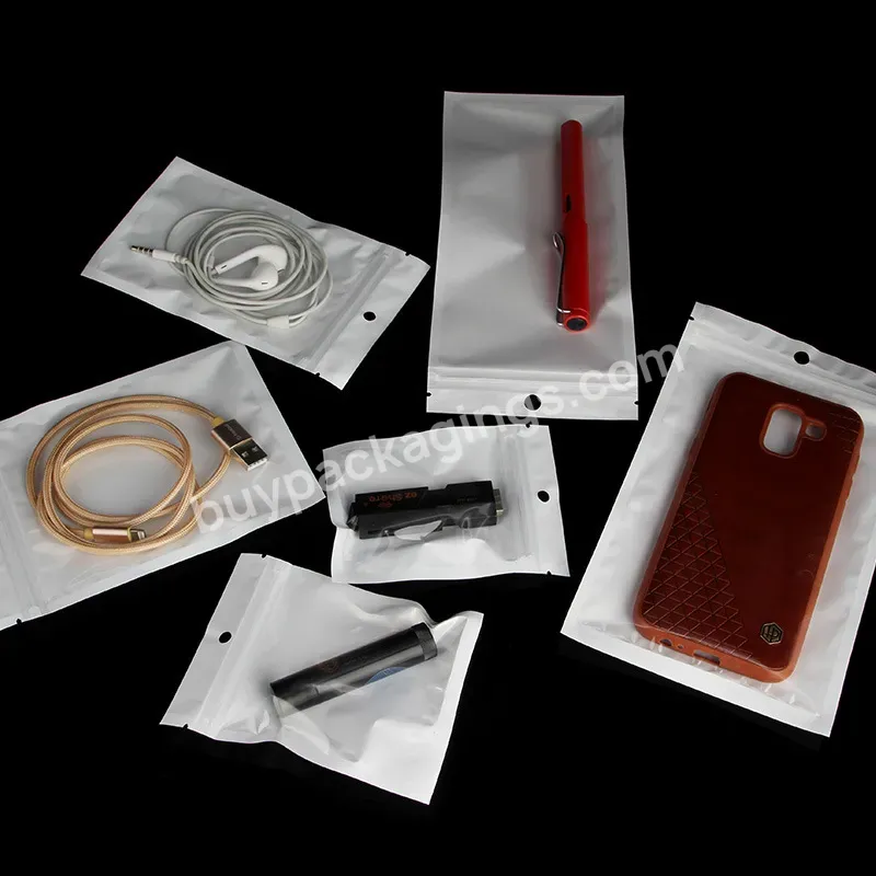 Promotional Custom Composite Transparent Laminated Poly Bag Matte Plastic Phone Case Packaging Bag