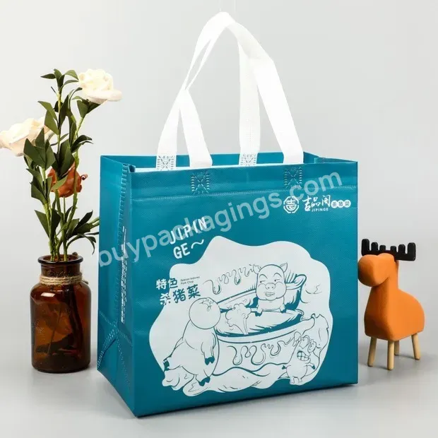 Promotional Fashion Style And Recyclable Durable Foldable Non Woven Customization Bag With Customize Logo