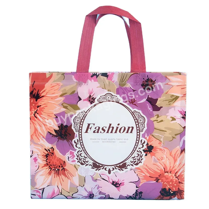 Promotional New Design Recyclable Eco-friendly And Reusable Waterproof Customized Tote Shopping Bag Non Woven Bag With Handle