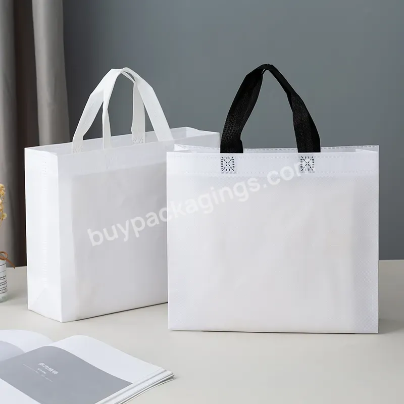 Promotional Nrecyclable Eco-friendly And Reusable Waterproof Customized Tote Shopping Bag Non Woven Handle Bag