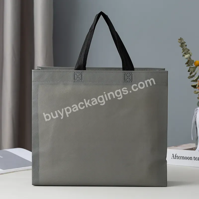 Promotional Nrecyclable Eco-friendly And Reusable Waterproof Customized Tote Shopping Bag Non Woven Handle Bag