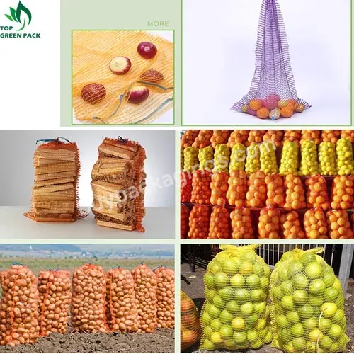 Promotional Pe Mesh Bag For Wood Apples Fruits And Vegetables