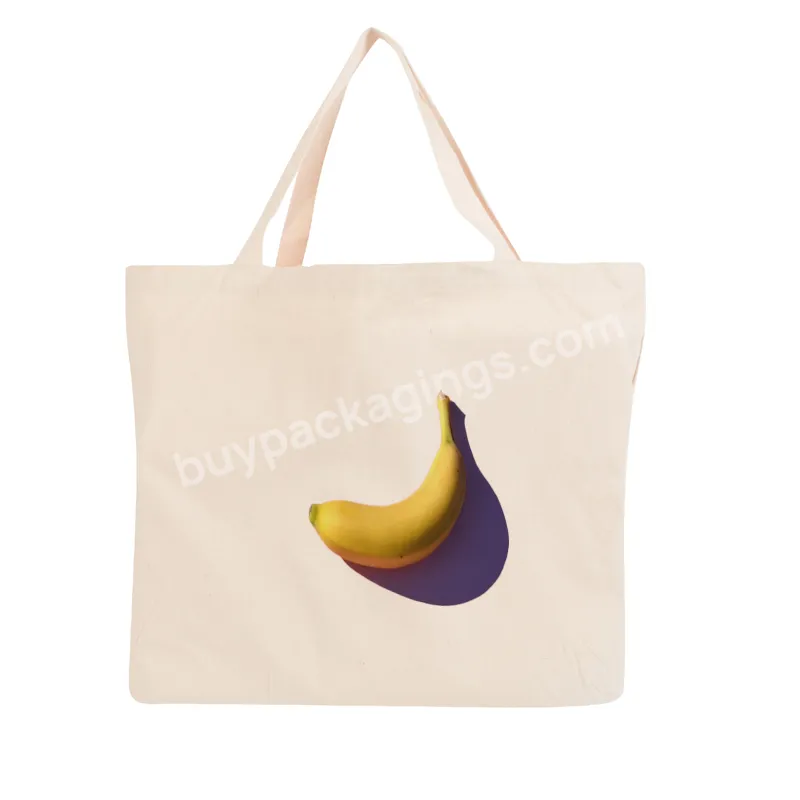 Promotional Personalized Blank Plain Cotton Canvas Bags Reusable Shopping New Cotton Tote Bags With Custom Printed Logo