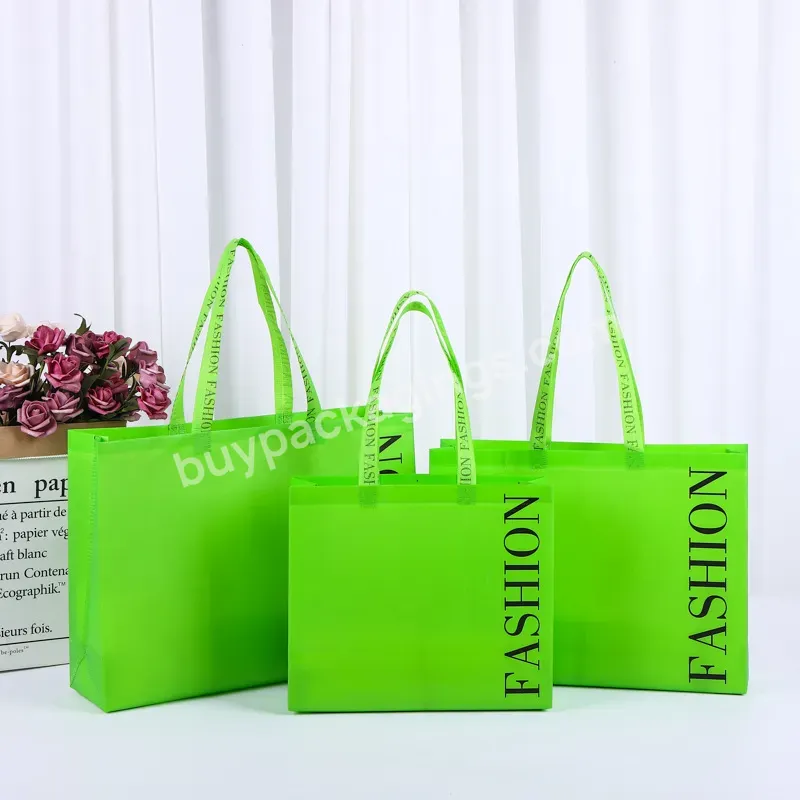 Promotional Recycle Reusable Customized Logo Printing Waterproof Affordable And Foldable Stock Pp Non Woven Shopping Bag