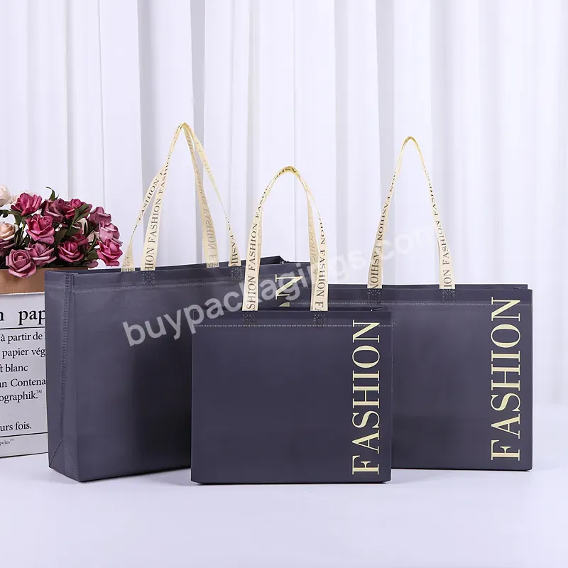 Promotional Recycle Reusable Customized Logo Printing Waterproof Affordable And Foldable Stock Pp Non Woven Shopping Bag