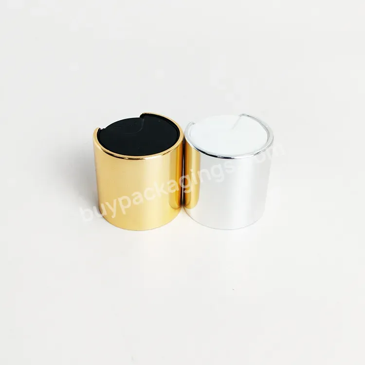 Promotional Stock 24/410 Gold+black Silver+white Aluminum Plastic Disc Top Cap Cosmetic Bottle Screw Cap Fast Delivery - Buy Stock 24/410 Gold+black Aluminum Plastic Disc Top Cap,Stock 24/410 Silver+white Aluminum Plastic Disc Top Cap,Cosmetic Bottle