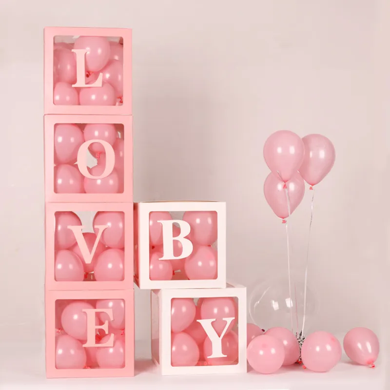 Proposal Surprise Gift Packaging Clear Window Baby Love Balloon Box