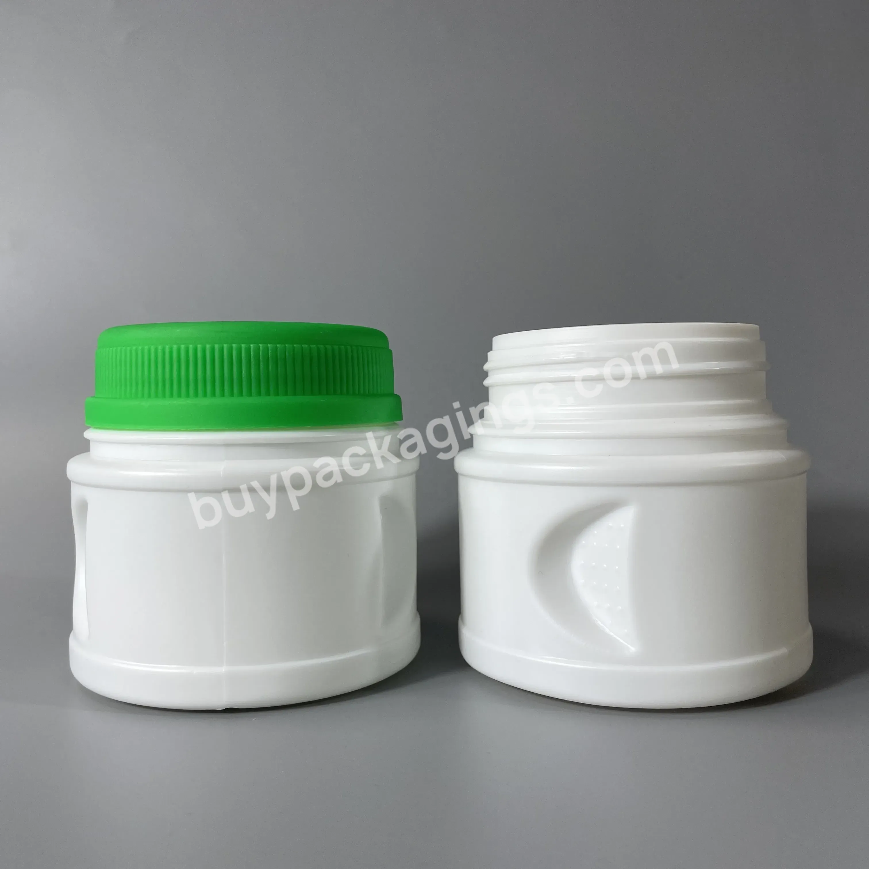 Protein Powder Food Supplement 250ml 500ml Pe Plastic Jar With Screw Cap