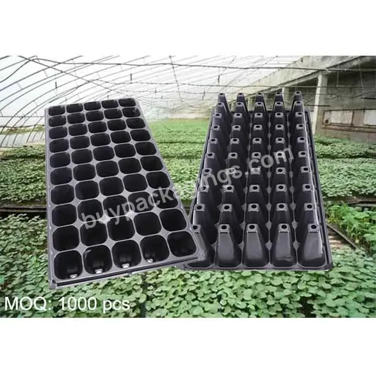 Ps Black Plastic 50 72 108 Cell Seed Tray Planting For Agricultural - Buy Microgreen Packaging,Seed Germination Trays,Nursery Seedling Tray.