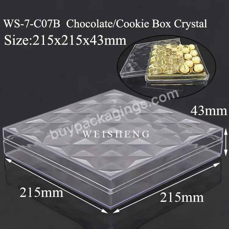 Ps Clear Plastic Tiramisu Dessert Biscuit Candy Chocolate Box Packaging Wedding Sweet Storage Box For Cookie Ferrero Rocher