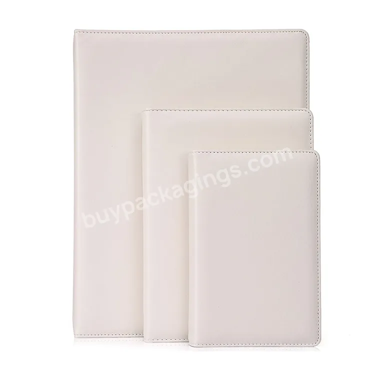 Pu Grey Swen Padded Cover Three Ring Binder Small Faux Leather 3 Ring Binder White A4 Cosmic Ring Binder