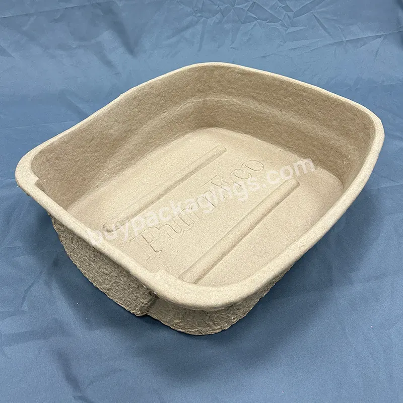 Pulp Mold Disposable Paper Made Cat Litter Basin Molded Paper Pulp Tray Biodegradable Paper Pulp Insert Tray - Buy Molded Paper Pulp Tray,Recycled Pulp Packaging,Biodegradable Paper Pulp Insert Tray.