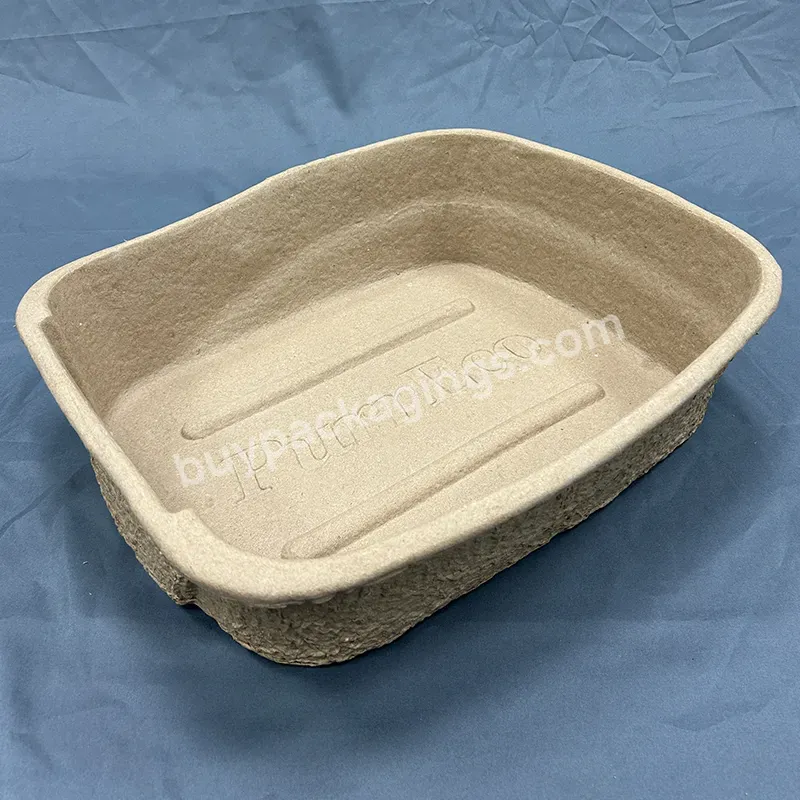 Pulp Mold Disposable Paper Made Cat Litter Basin Molded Paper Pulp Tray Biodegradable Paper Pulp Insert Tray - Buy Molded Paper Pulp Tray,Recycled Pulp Packaging,Biodegradable Paper Pulp Insert Tray.