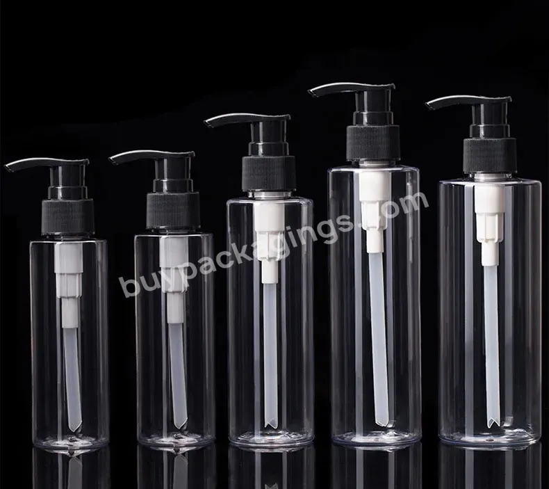 Pump Spray Open Cap Cosmetic Plastic Pet New Luxury Empty Shampoo Packaging Lotion Bottle Wholesale Bottles 100ml 200ml