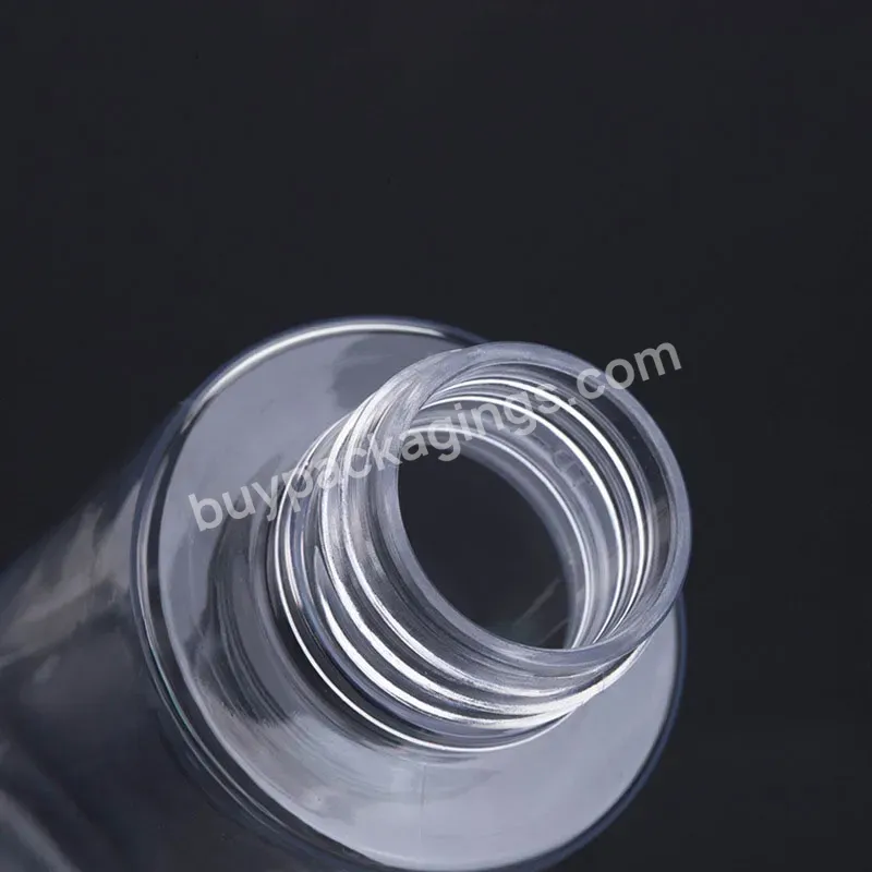 Pump Spray Open Cap Cosmetic Plastic Toner Bottle Luxury Empty Shampoo Packaging Lotion Bottle Wholesale Bottles Black White Lid