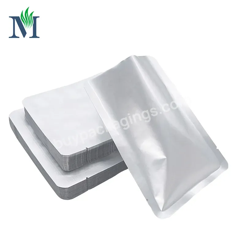 Pure Aluminum Three Side Heat Sealing Vacuum Bags Application For Dried Food Instant Food 5 Gallon Mylar Bags Support Custom